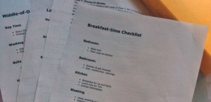 Breakfast-time Checklist